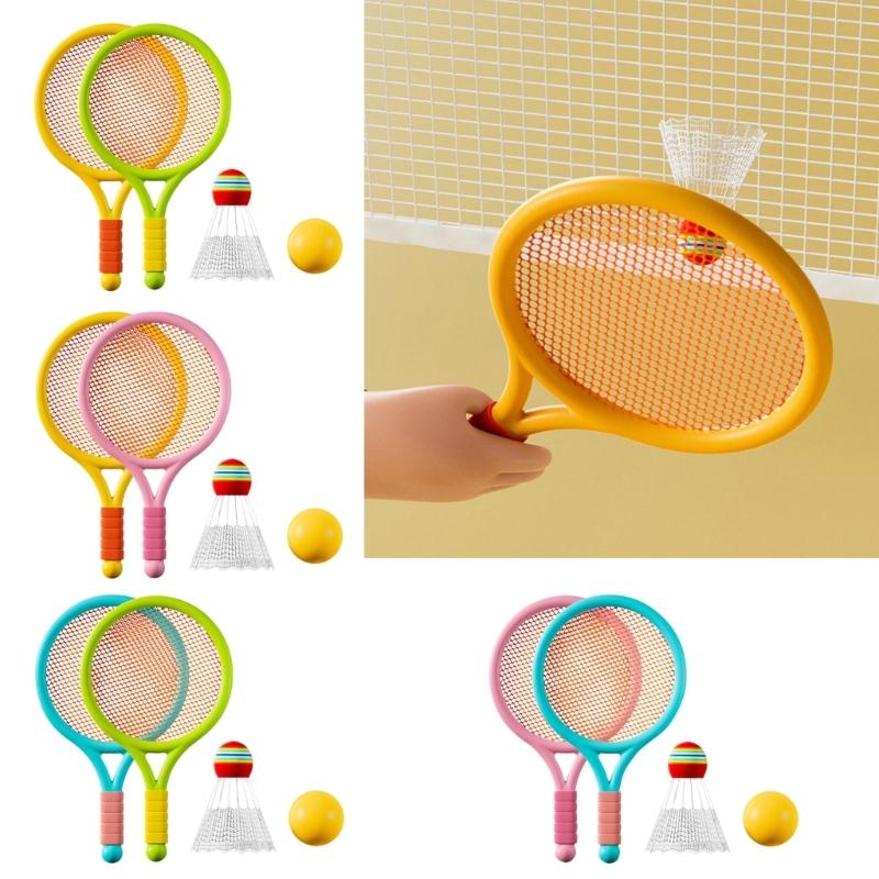 Kids Shuttlecocks Balls Set Include 2 Rackets 1 Badminton for Badminton Supplies
