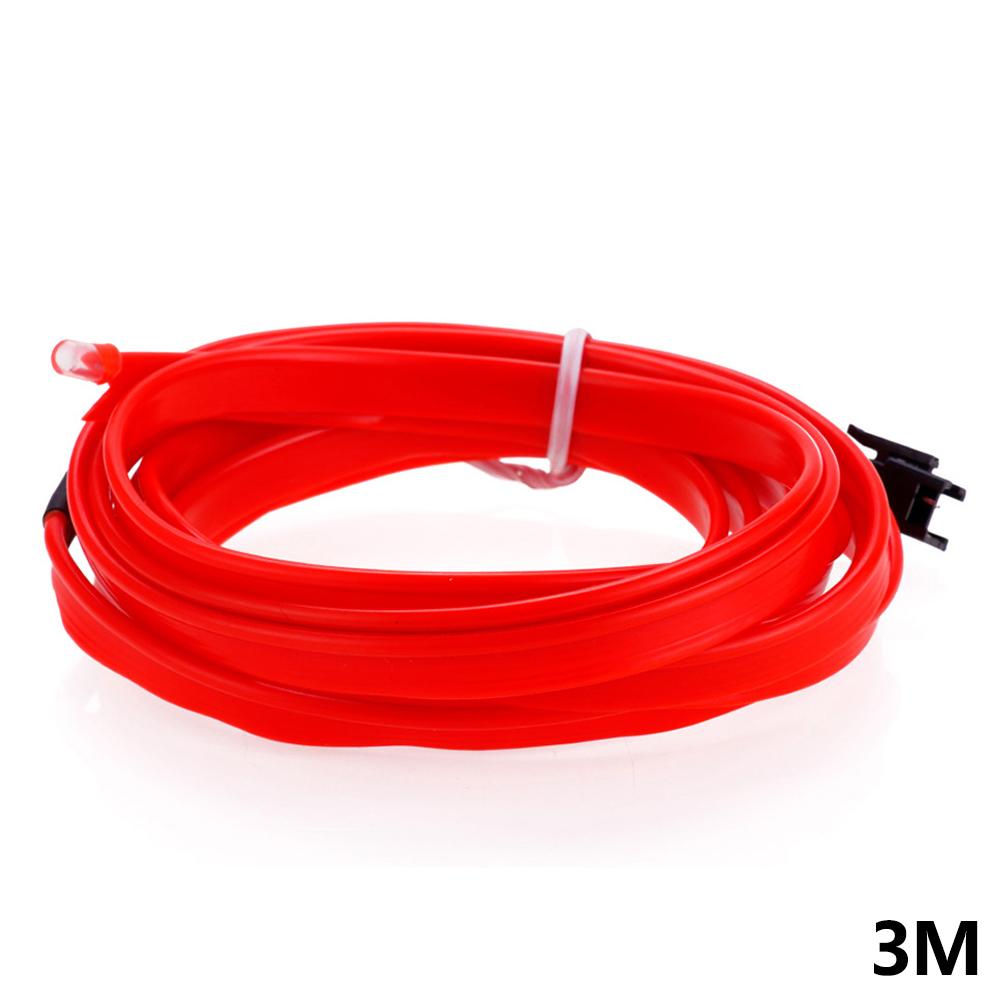 USB-Powered 3m Universal Car LED Ambient Light Strip Creative Neon Wire Flexible DIY Auto Atmosphere Decoration