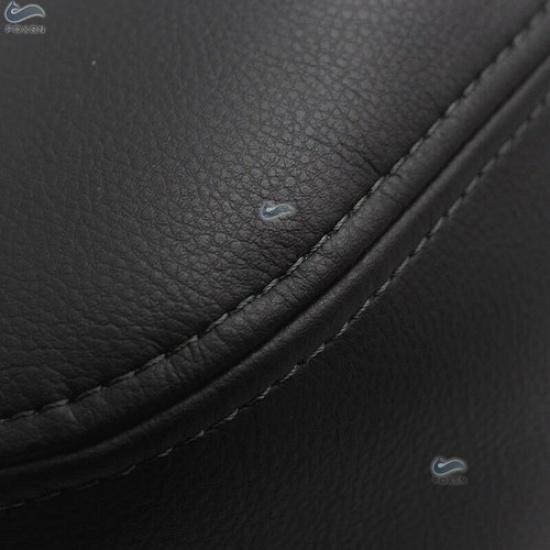 All Black Center Console Armrest Leather Cover Fit For Toyota Prius 2010-2015