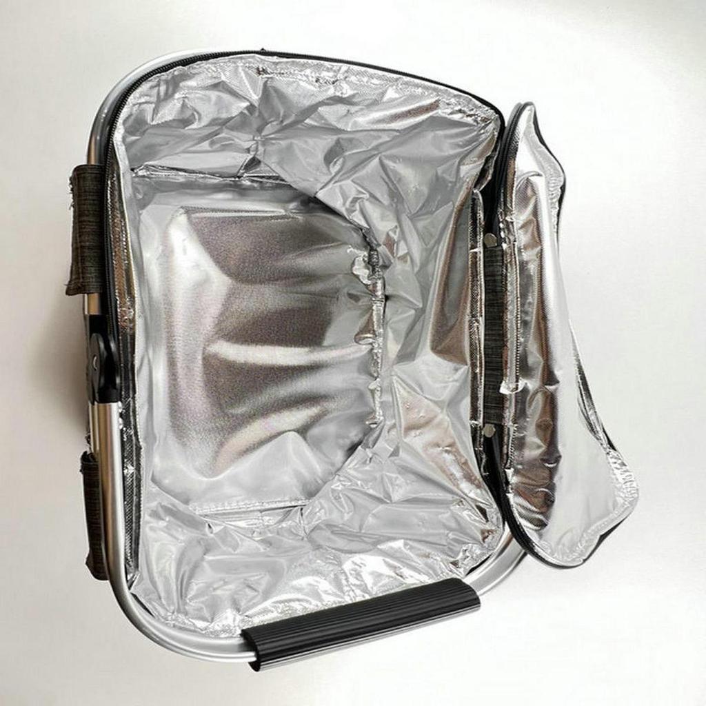 Foldable Insulated Bag Picnic Basket Food Delivery Insulation Handbag for Camping