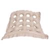 Inflatable Seat Cushion PVC 16 Holes Inflatable Chair Cushion for Travel Outdoor Beige