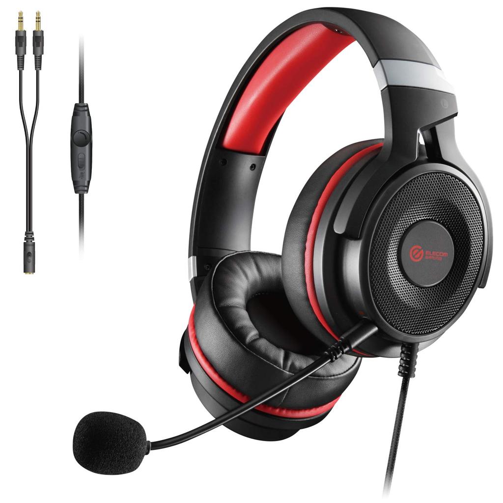 ELECOM Gaming 2m Premium Black Headset, Wired, Over-Ear, Cable, Model, (HS-G60BK)