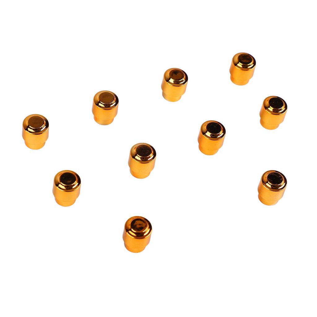 10PCS Electric Guitar Pickup Switch Tip Gold Round Retro Plastic Toggle Switch Knob Tip for 3 Way 5 Way