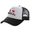 Ich liebe Milfs Trucker Caps Männer Lustiger Humor Hut Baseballkappe Coole Sommer Unisex Netz Caps