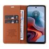 YIKATU YK-001 For Motorola Moto G45 5G/G34 5G Case Magnetic Closure Full Protection Leather Phone Cover