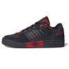 Originals Forum Exhibit Low Denim Leather Comfortable Low-Top Sneakers Unisex Sneakers Black Red HQ8417