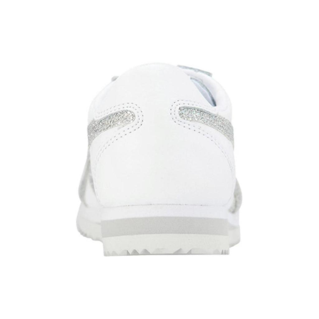 Onitsuka Tiger Corsair Round Toe Lace-Up Shock Absorbing Slip-Resistant Durable Low-Top Casual Shoes Women sneaker White Sparkle 1182A146-100