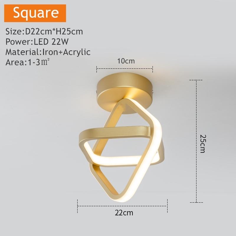 

Современный светодиодный потолочный светильник для внутреннего освещения, проход в отеле, коридор, балкон, спальня, гостиная, столовая, скандинавский потолочный светильник LED 3 Color