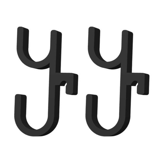 

Автомобильные крючки для зонта Держатель для зонта на спинку сиденья автомобиля Стабильный Легкая установка Органайзер для зонта в багажник Экономия места в салоне для большинства автомобилей 2pcs чёрный