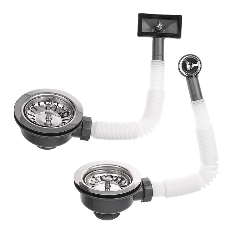 Talea Sink Strainer Kitchen Sink Drain Assembly Stainless Steel Sink Drain Kitchen Cabinet Sink Accessories Durable Rustproof
