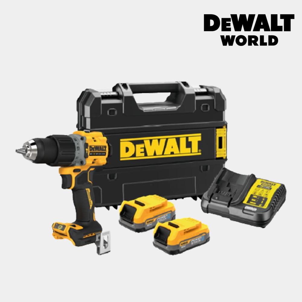 

Аккумуляторная ударная дрель DeWalt 20 В MAX POWERSTACK 1,7 Ач XR DCD805E2T