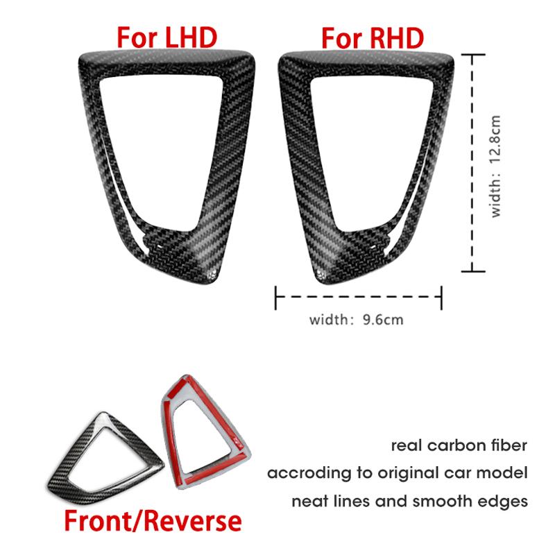 Carbon Fiber Texture ABS Gear Shift Knob Panel Cover Trim Frame For BMW 1 2 3 4 Series F20 F21 F22 F23 F30 F31 F32 F36 F34 F35
