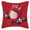 Pillow Covers Cartoon Kawaii O-Oddbodess Sofa Decorative Home Double-Sided Printing Short Plush Cute Cushion Cover