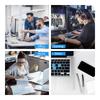 Mouse Pad Small Black Tsunami Ukiyoe Fuji Office Mouse Pad 240x200x3mm Rubber Sole Compatible with Optical Mouse Durable Stylish Cute Waterproof