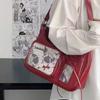 Y2k Harajuku Taška přes rameno Dámská Korejská Průhledná Ita Taška Školní Crossbody Taška Dámská Japonský Návrhář Preppy Kabelka Peněženka