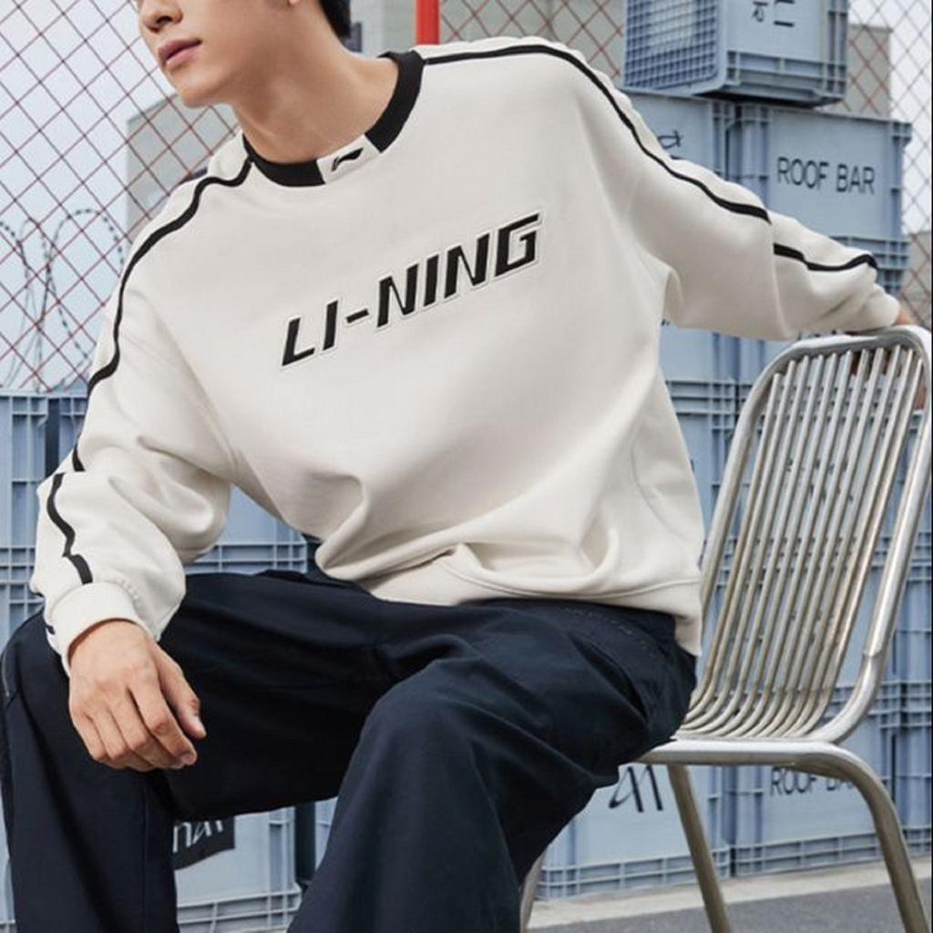 Li Ning Sweatshirt Unisex Ivory AWDU917-2