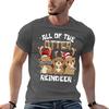 All Of The Otter Reindeer Cute Christmas Stocking Gift Tshirt Plus Size Lightweight Tee Shirt
