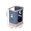 Rubbish Bin Plastic Small Trash Can Wastebasket Garbage Container Bin For Bathroom Bedroom Kitchen Home Office Trash Can Dustbin