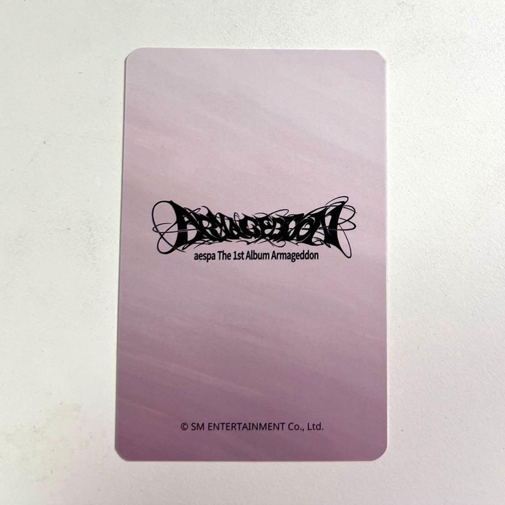 [USED] aespa Karina Armageddon Idoustage Rakidro Trading Card