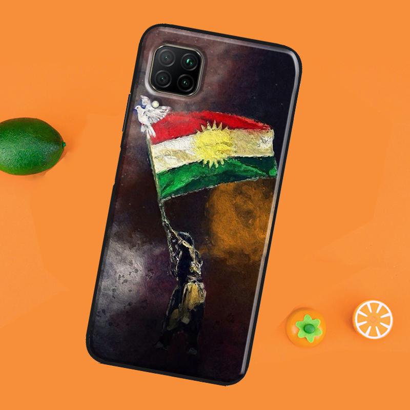 Custodia con bandiera del Kurdistan per Huawei P30 Pro P20 P40 Mate 20 Lite P Smart 2021 2019 Nova 5T Honor 50 10i 9X 8X
