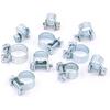 1Pc Carbon Steel Galvanized Hoop Hose Clamps Adjustable Fixed Clip Fuel Tube Water Pipe Ventilation Pipe Assortment Kit Hardware