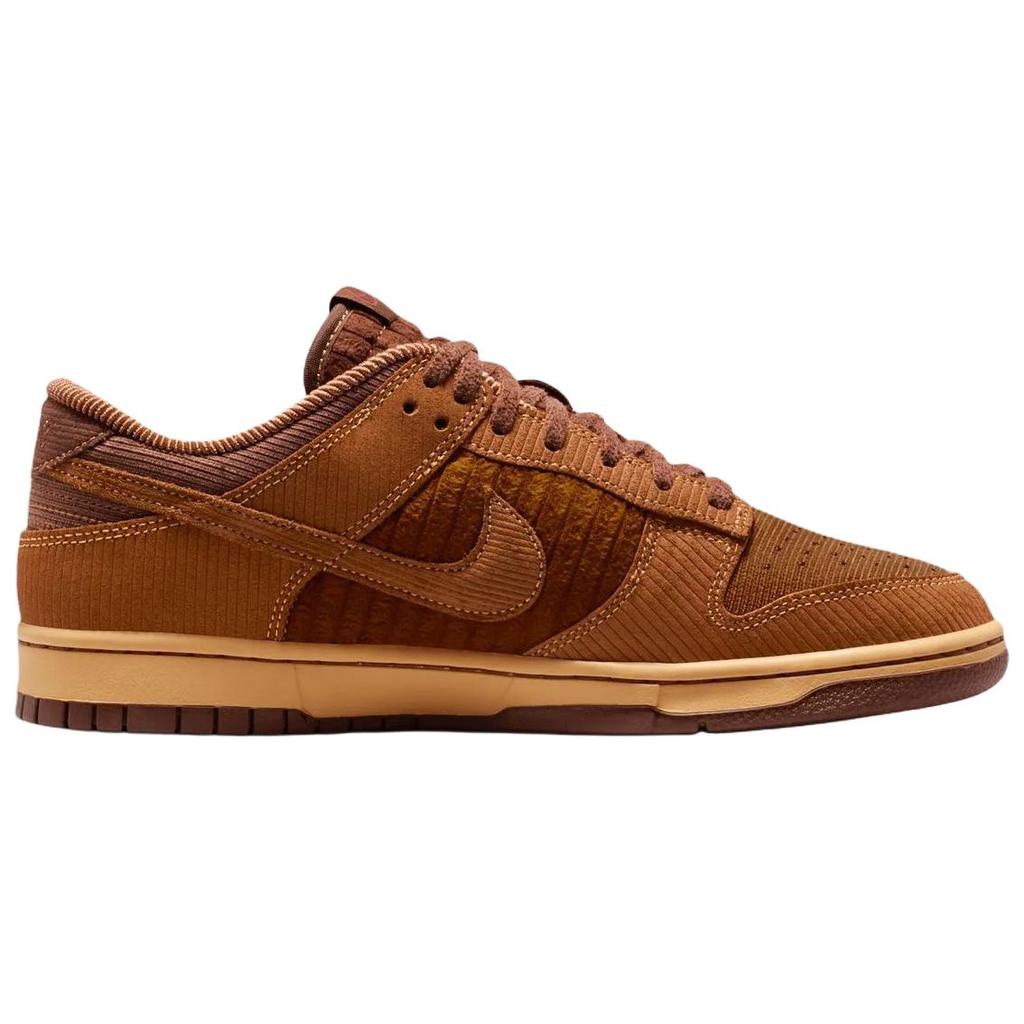 Nike IB7746-200 Dunk Low Light Chocolate Korduroy Retro Freizeitschuhe