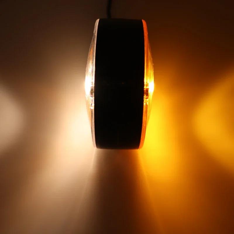 

Универсальная двухсторонняя автомобильная лампа, боковой габаритный фонарь, сигнальная лампа для автомобилей 12 В / 24 В, грузовиков, прицепов, грузовых автомобилей, автомобильных аксессуаров 24V