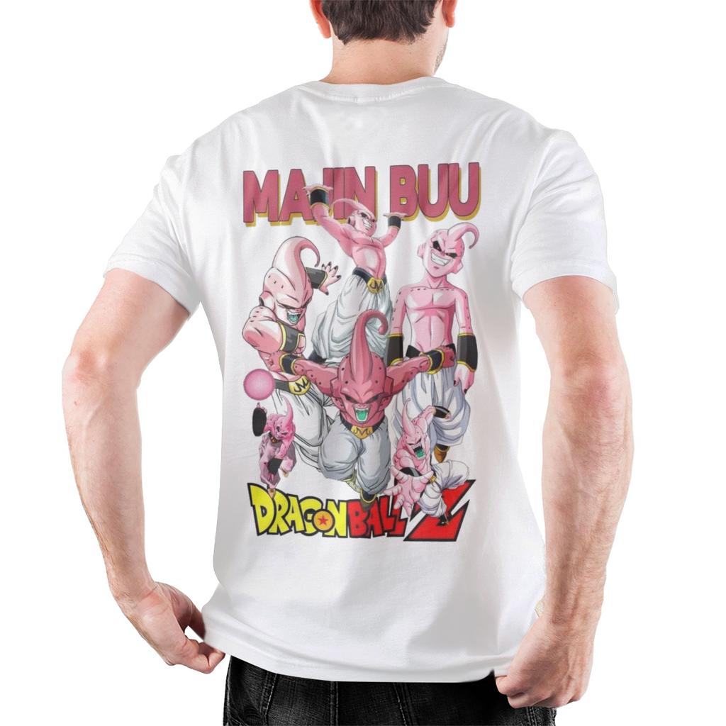 Dragon Ball Majin Buu T Shirt Men's Cotton Tops Shirts Funny Anime Round Neck Short Sleeve