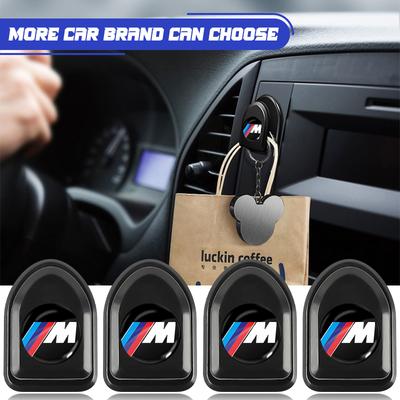 M LOGO Car Hooks Black Self Adhesive Invisible Hooks Interior Storage Holder for M3 M4 M5 M6 F20 F30 G20 F31 F34 F10 G30 F11 X3 X4 I3 1 3 5 Series