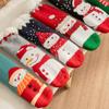 Snowman Thick Thermal Socks Cartoon Winter Slipper Socks Kawaii Fleece Socks Women  Indoor