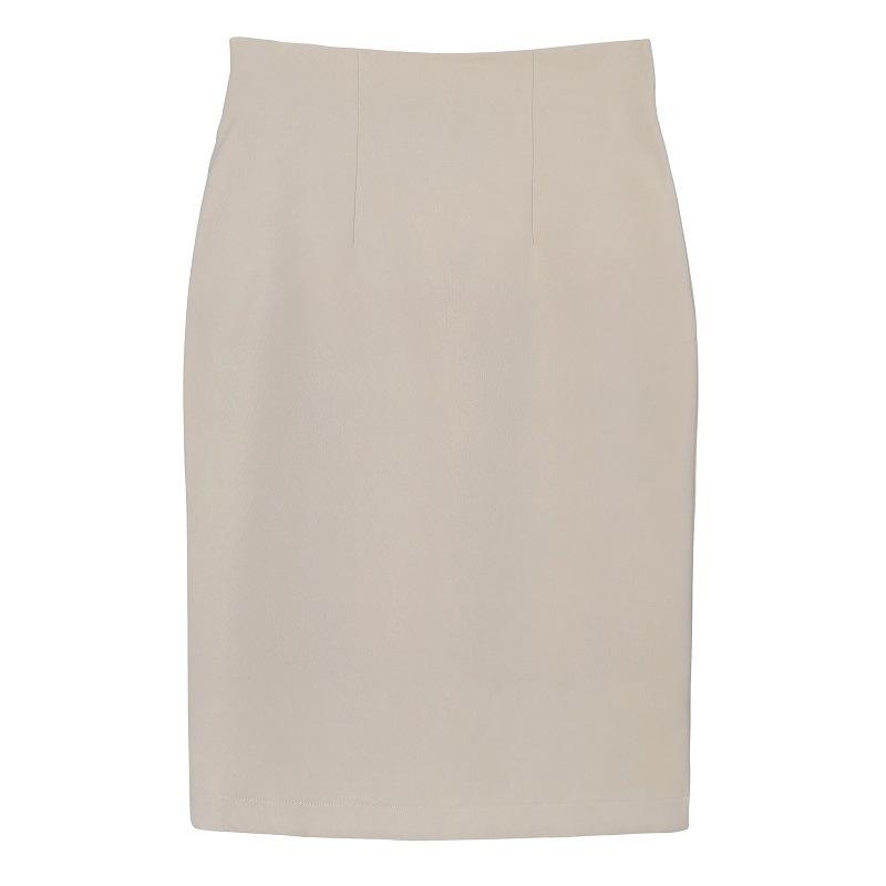 Korean High Waist Back-Slit Bodycon Midi Skirt