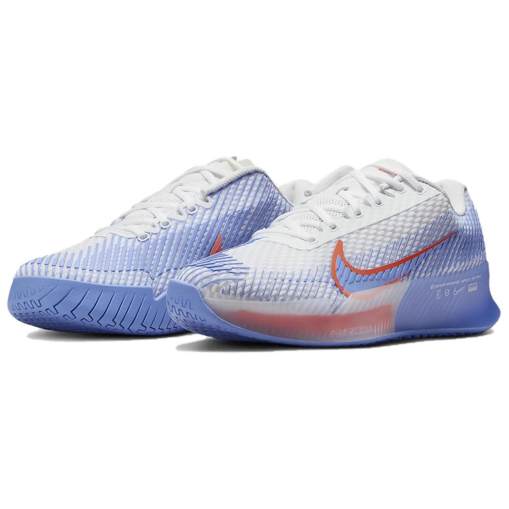 Nike Air Zoom Vapor 11 Abrasion Resistant Low top Tennis Shoes Women's Blue DR6965-106