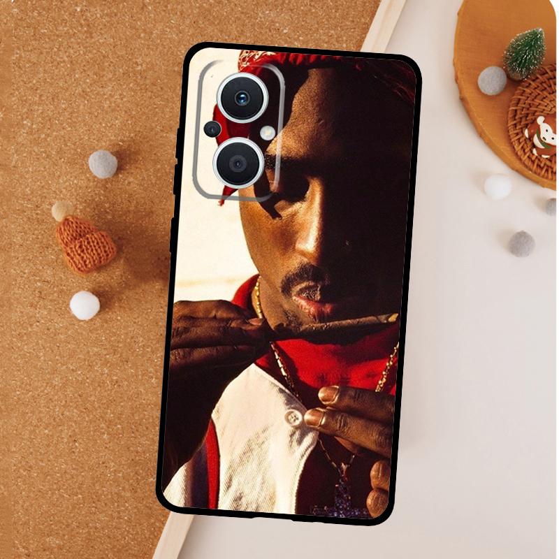Rapper 2pac Singer Tupac Phone Case For OPPO Reno 11 F 13 12 F 8T 7 8 10 Pro OPPO Find X8 X6 Pro X3 X5 Lite Cover