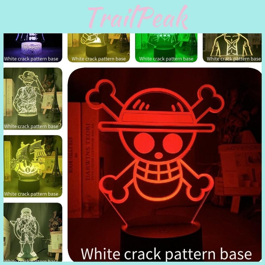 Luffy One Piece 3d Usb Night Light Remote Control Change Color 16 Lamp Colors