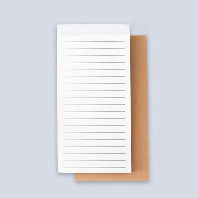 Compact Kraft Paper Grid Notebook - Tearable, Portable Planner