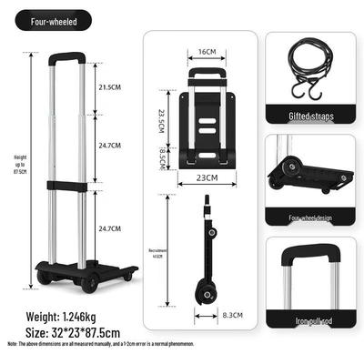 Woteman Foldable Portable Hand Trolley
