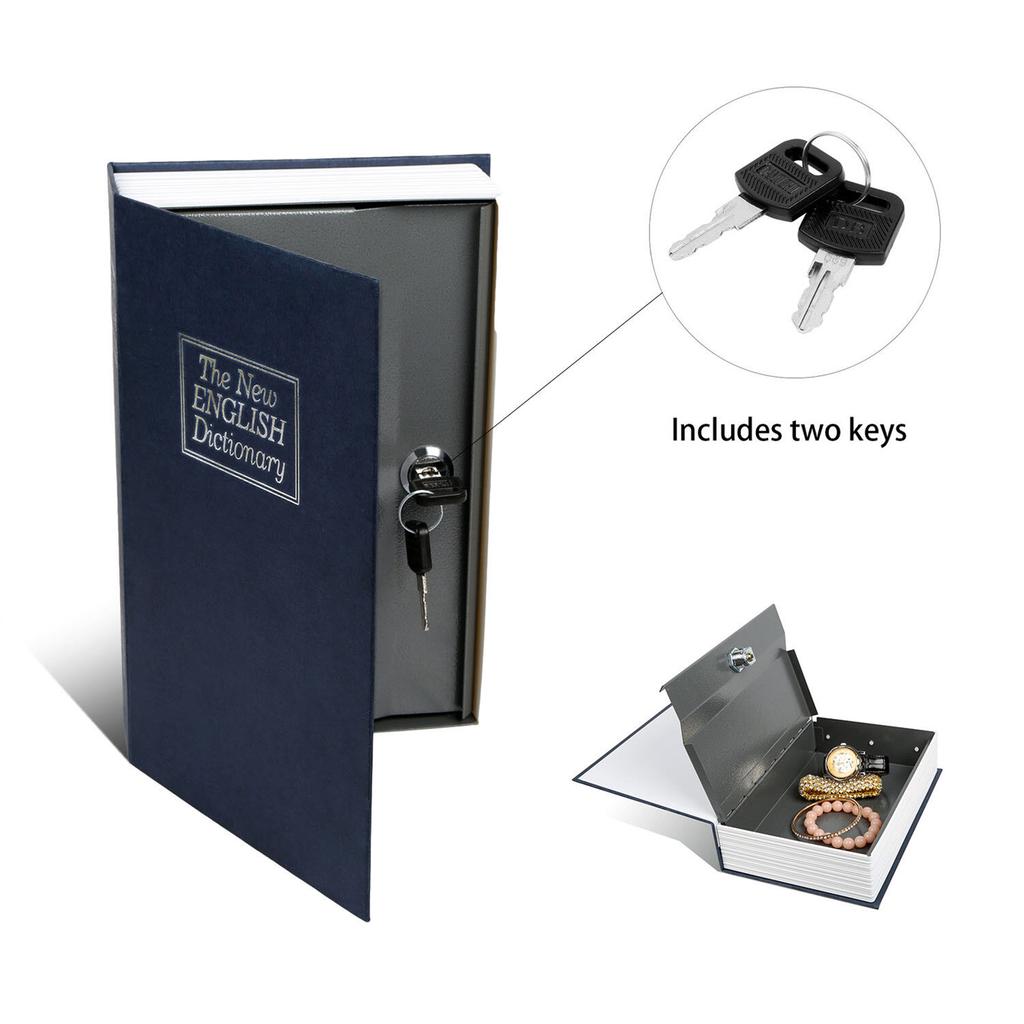 Dictionary Secret Book Hidden Safe With Key Large Space Security Money Locker For Storing Jewelry Cash Credit Cards