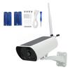 Solar Security Camera 1080P 2MP Night Vision PIR Motion Detection 2 Way Audio IP67 Waterproof