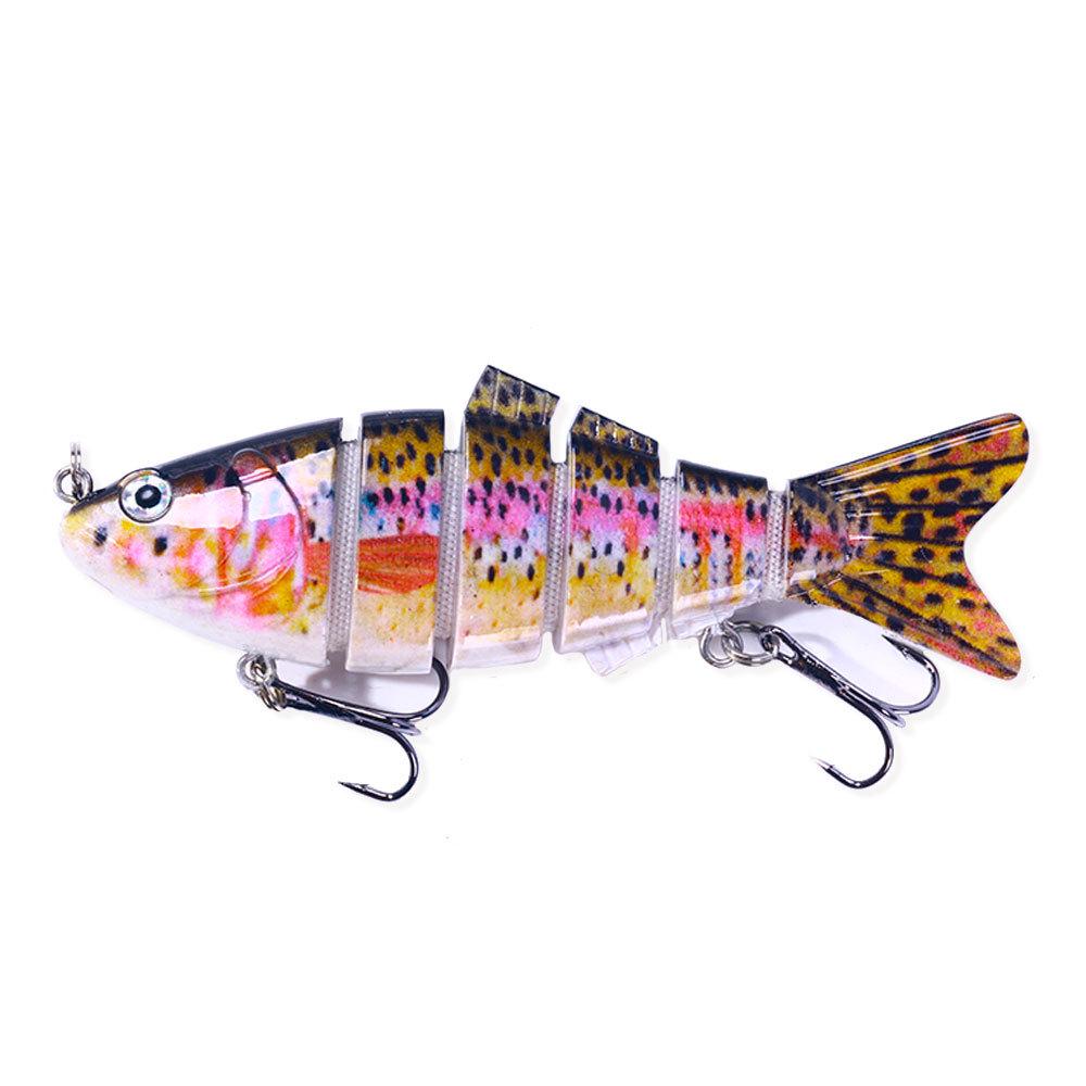 HENGJIA 10cm 18g Multi-Section Sinking Bionic Lure - 6-Section Fish Bait Model