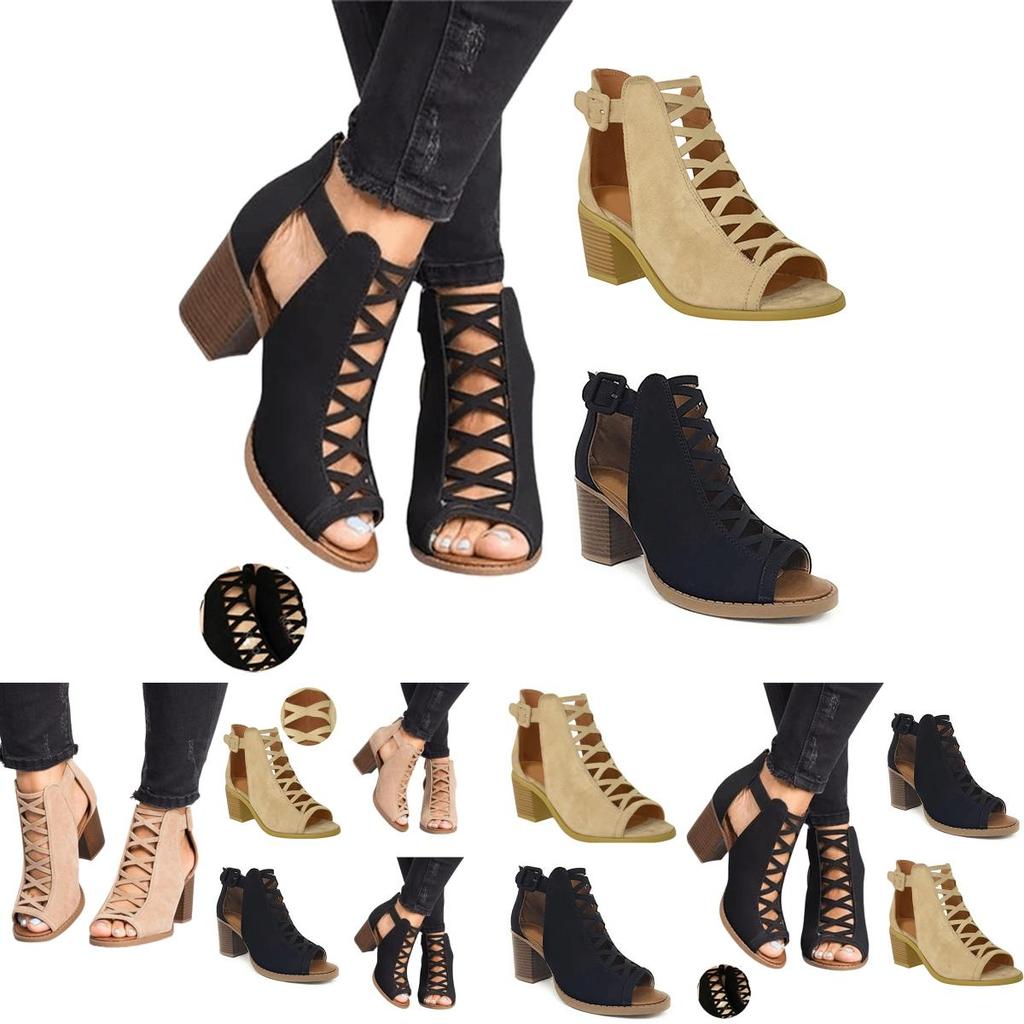 Stylish Roman Style Wedge Sandals With Hollow Out Design For Women
