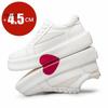 Men's Split Leather Casual Sneakers 4.5cm Thick Sole Height Increase Platform Shoes for Women Comfortable Walking Sports