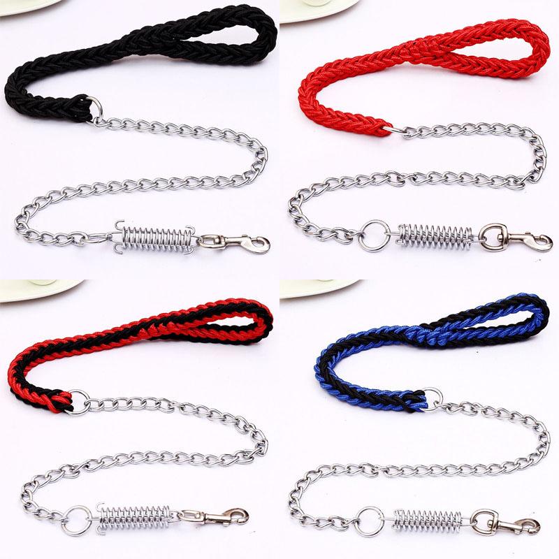 Large Dog Leash Nylon Braided Traction Rope Pet Walking Thick Hand Rope For Large Dogs Dog Training Leash Hound Dogs Accessories