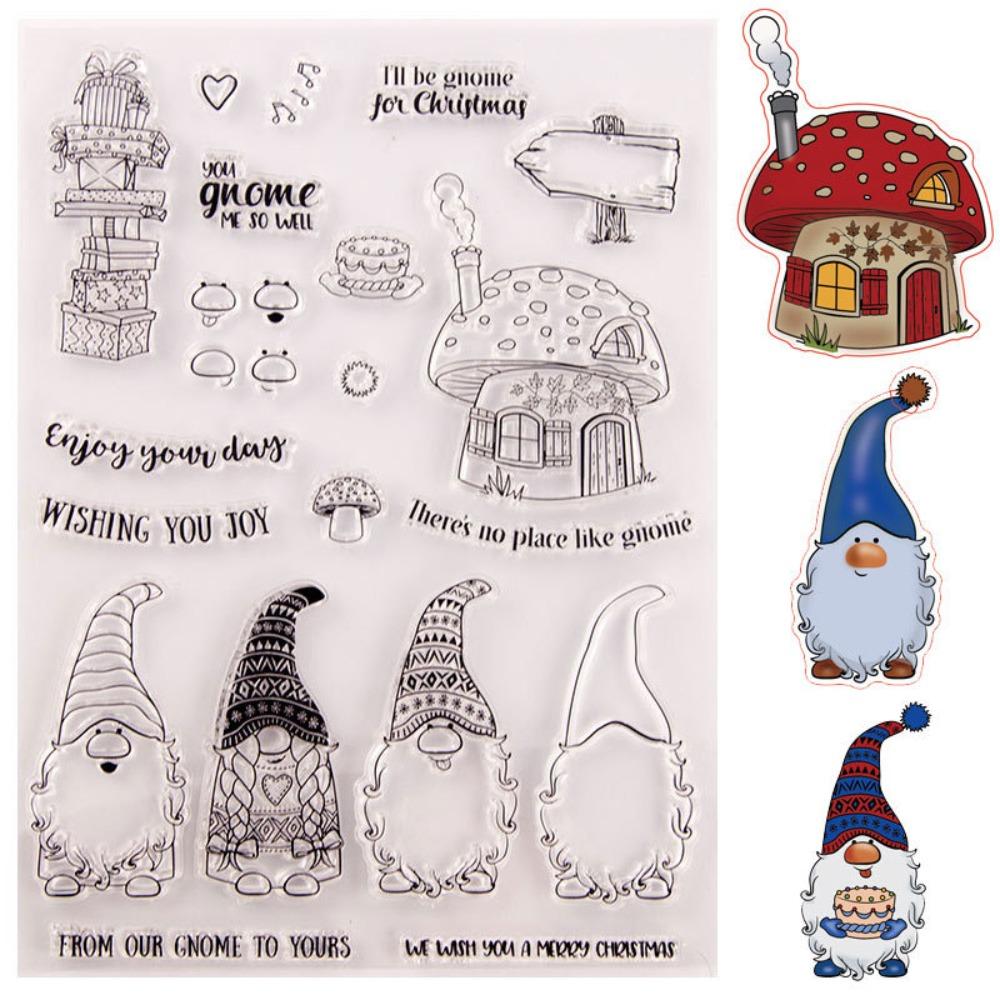 

DIY Christmas Hand Account Seal Clear Stamps Crafts Decoration Supplies Transparent Silicone Seal
