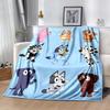 Diverse Dog Characters Blanket Warmthful Decor Perfect for Office Chair Bedding Sofa for All Occasions Digital Print