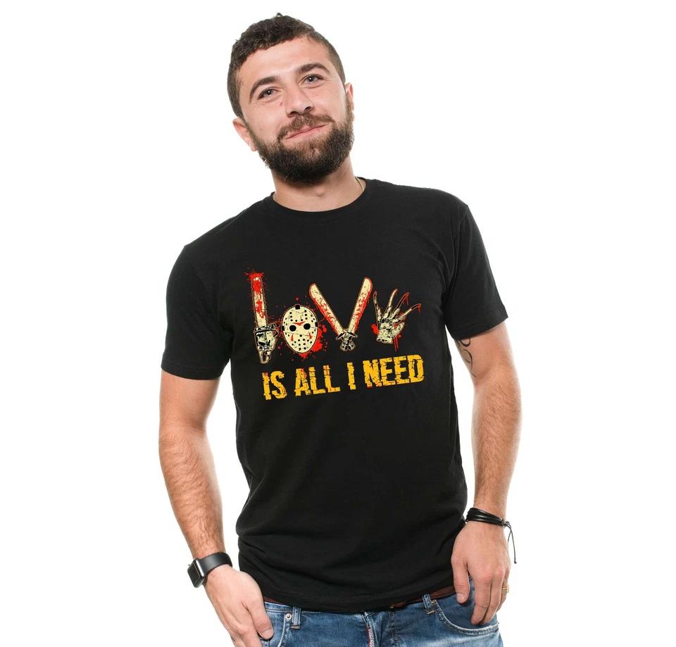 Scary Halloween T-Shirt Horror Movie Shirt Jason Voorhees Tee Halloween Gifts L