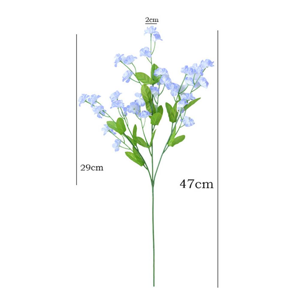 Živá květinová středová dekorace Umělé pomněnky Okouzlující estetická dekorace Snadno sestavitelná středová dekorace