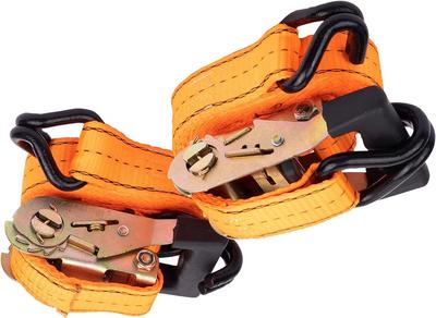 STEELMIGHT Ratcheting Cargo Lashing Approximately X Fixed for Towing Heavy Loads Strap, Strap, 2-Pack, Heavy-Duty Strap, 1.5" 15.5" Long, 9.5" Side,