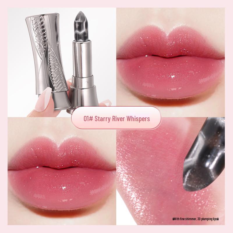 Angel's Temptation: Pearlescent Color-Changing, Non-Stick, Long-Lasting, Temperature-Sensitive Lipstick with Shimmer - Unique to Every Wearer.