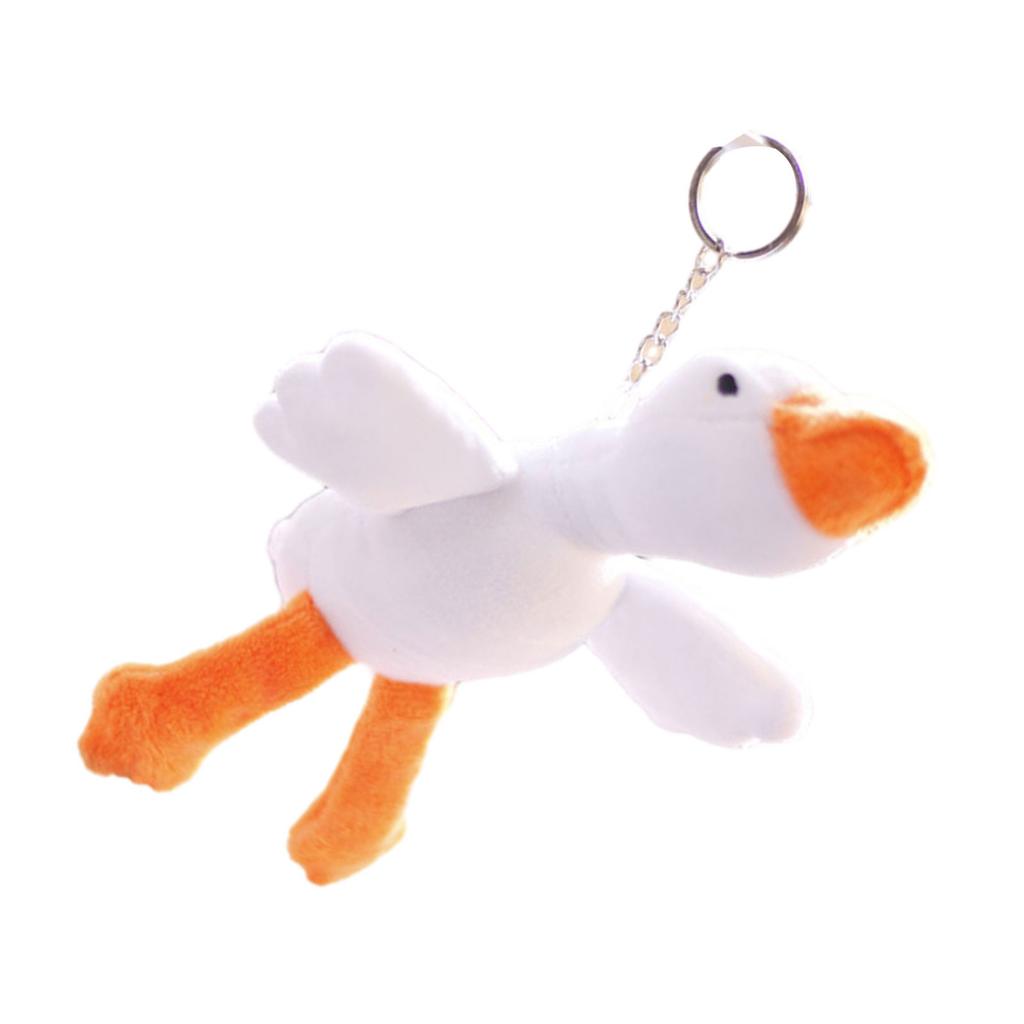 Cute Goose Plush Keychain Soft and Comfortable Animal Pendant for Backpacks Perfect Gift for Christmas and Birthdays