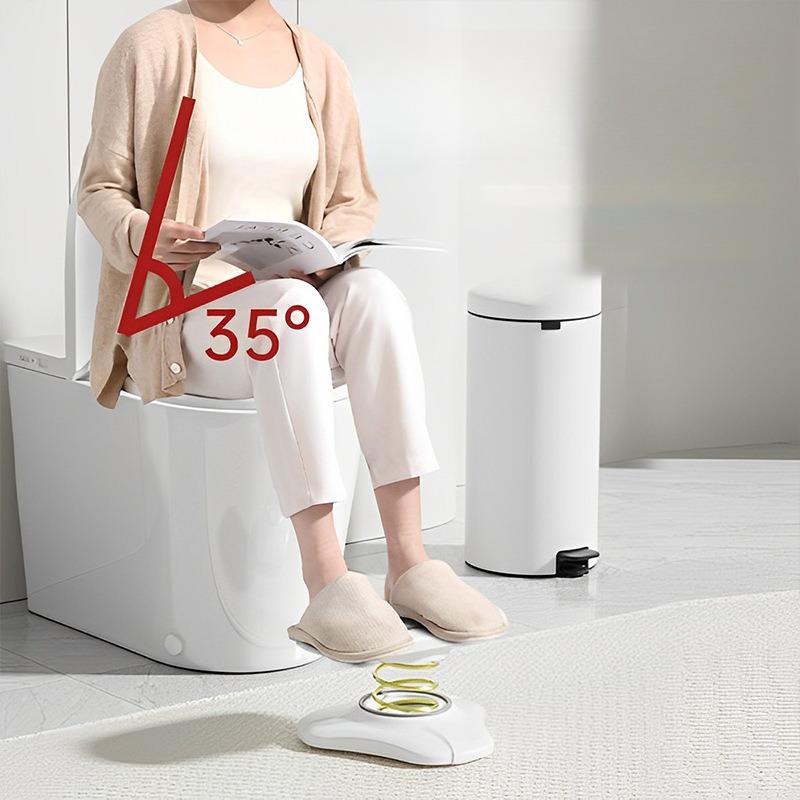 Perfektní volba pro lepší koupelnovou stoličku pro nohy pro všechny věkové kategorie Nová stolička s nožním pedálem pro optimální vyprazdňování střev